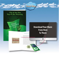 Cloud Nine Saint Patrick's Day Music Download Greeting Card